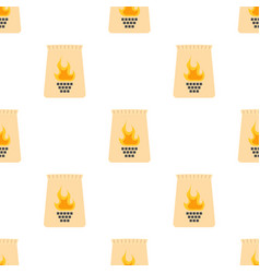 Seamless Pattern Of Grill Coal