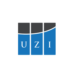 Uzi Letter Logo Design On White Background