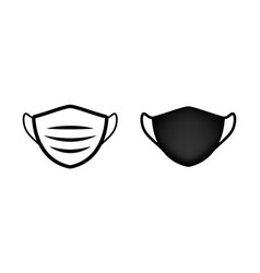 Medical Face Shield Mask Icon Isolated