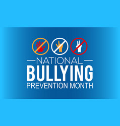 National Bullying Prevention Month Banner Design