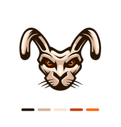 Rabbit Face Esports Mascot Logo Design