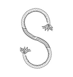 Silhouette Nautical Break Rope Icon Design