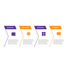 Simple Four Step Infographic Template