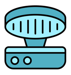 Baking Waffle Icon Flat