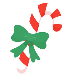 Christmas Candy Cane With Bow