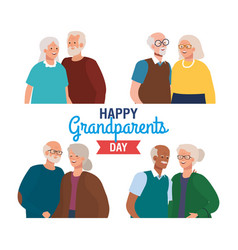 Happy Grand Parents Day With Cute Older Couples