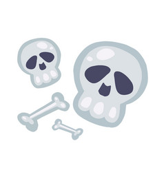 Skulls And Bones For Halloween And Horror Movie