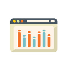 Web Page Report Icon Flat Paper Data