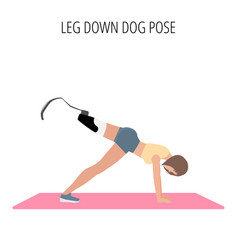 Leg Down Dog Pose Yoga Workout