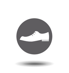 Mens Shoe Isolated Simple Flat Symbol Pictogram