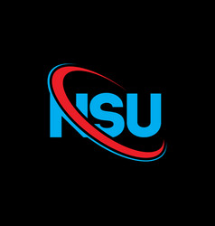 Nsu Logo Letter Letter Logo Design