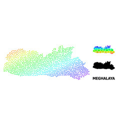 Spectrum Gradient Dot Map Meghalaya