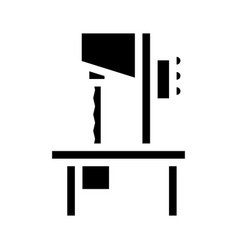 Bandsaw Equipment Glyph Icon