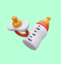 Big 3d Baby Bottle With Food And Orthodontic