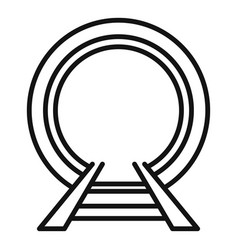 Railway Tunnel Icon Outline Metro Train