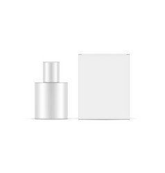 Small Plastic Cosmetic Bottle Mockup With Box