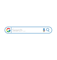 Google Search Bar On White Background