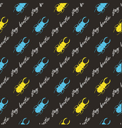 Abstract Insect Art Stag Beetle Graphic Seamless