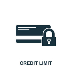 Credit Limit Icon Simple Creative Element Filled