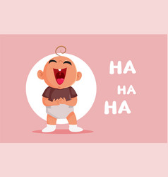 Happy Baby Laughing Out Loud Cartoon