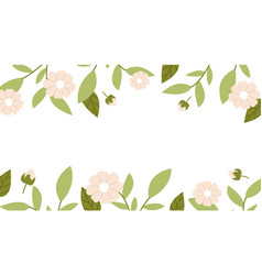 Horizontal Botanical Floral Backdrop