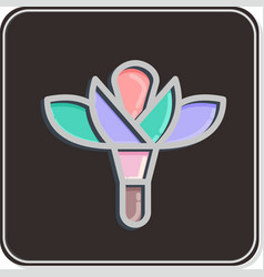 Icon Flower 2 Related To Flora Symbol Glossy