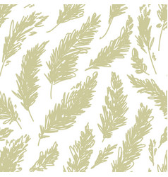 Pampas Grass Seamless Pattern Trendy