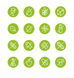 Allergen Icons Set