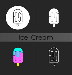 Fruit Juice Ice Pop Dark Theme Icon