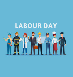 Labour Day Professional Workers Group Happy