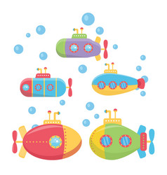 Submarine Clipart Design Under Sea