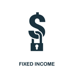 Fixed Income Icon Simple Creative Element Filled