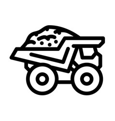 Haul Truck Steel Production Line Icon