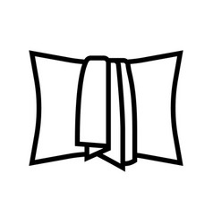 Pillowcase Silk Line Icon