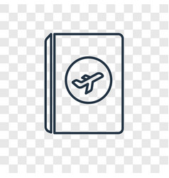 Passport Concept Linear Icon Isolated