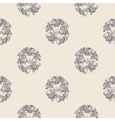 Seamless Pattern With Coyolxauhqui