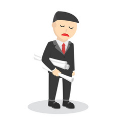 Businessman Feel Not Excited Design