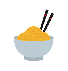 Bowl Of Noodle With Chopsticks Drawing Ramen