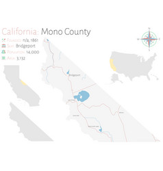 Map Mono County In California