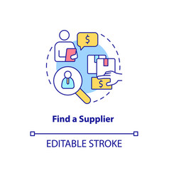 Find Supplier Concept Icon