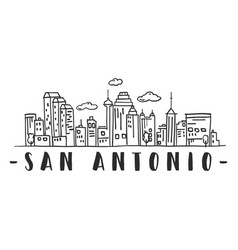 San Antonio Tower Skyline Sticker