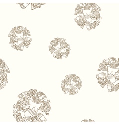 Seamless Pattern With Coyolxauhqui