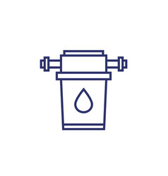 Water Filter Icon Line Design