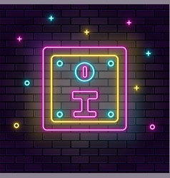 Coin Slot Retro Arcade Neon On Wall Dark