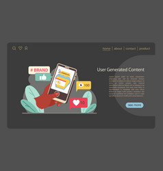 User Generated Content Concept Showcasing Brand