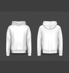 White 3d Man Hoodie Or Realistic Men Hoody Mockup