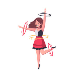 Hoop Dancer Cartoon Composition