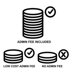 Simple Set Symbol 3 Category Of Admin Fee