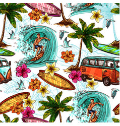 Surf Seamless Pattern