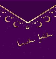 Arabic Violet Background With Lace